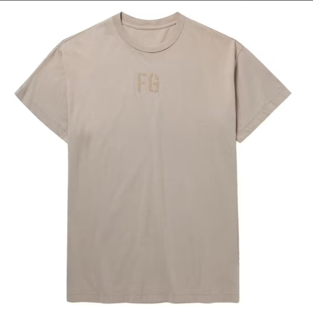 Fear of God Exclusive Logo-Flocked Cotton-Jersey T-Shirt